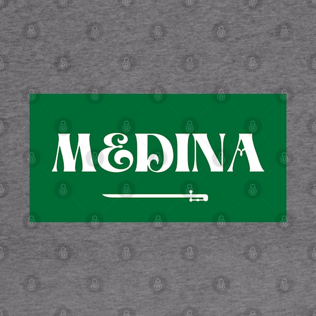 Medina City in Saudi Arabian Flag by aybe7elf